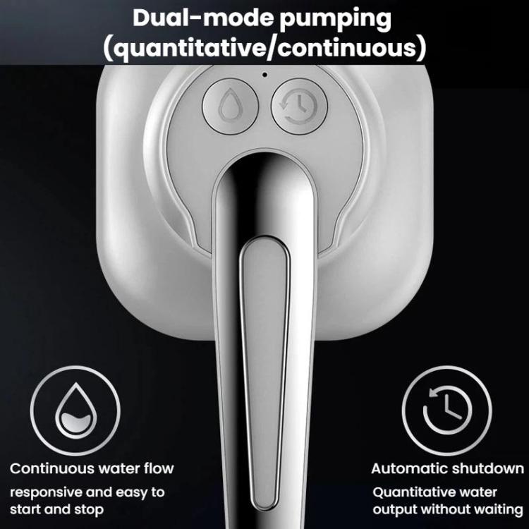 Pompa dell'acqua elettrica pieghevole per acqua in bottiglia, dispenser d'acqua intelligente per uso domestico, No Base, With Base