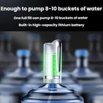 Pompa dell'acqua elettrica pieghevole per acqua in bottiglia, dispenser d'acqua intelligente per uso domestico, No Base, With Base