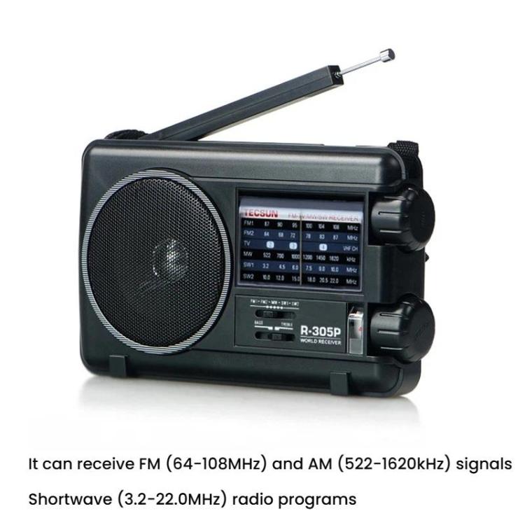 Radio portatile TECSUN R-305P con sintonizzatore analogico