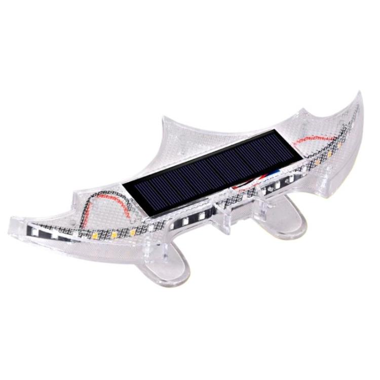 Luce posteriore auto solare a forma di pipistrello