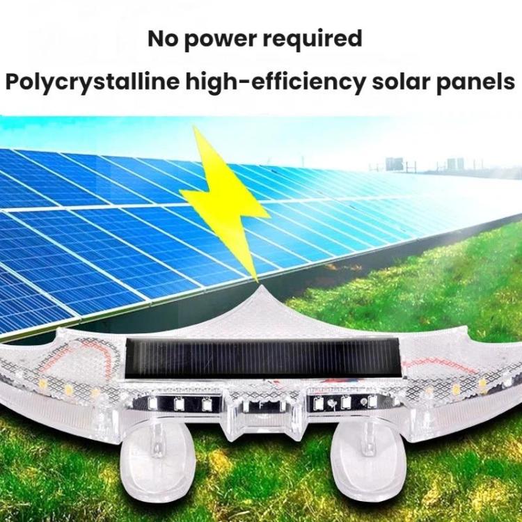 Luce posteriore auto solare a forma di pipistrello