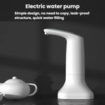 Pompa dell'acqua elettrica con controllo touch per acqua in bottiglia, dispenser d'acqua portatile ricaricabile, No Base, With Base