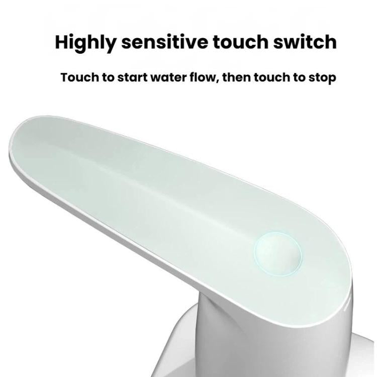 Pompa dell'acqua elettrica con controllo touch per acqua in bottiglia, dispenser d'acqua portatile ricaricabile, No Base, With Base