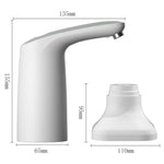 Pompa dell'acqua elettrica con controllo touch per acqua in bottiglia, dispenser d'acqua portatile ricaricabile, No Base, With Base