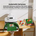 FCOLOR HTP-E38 Macchina da stampa a caldo elettrica completamente automatica per magliette 38x38 cm con pressa a caldo retrattile, EU Plug, US Plug, UK Plug