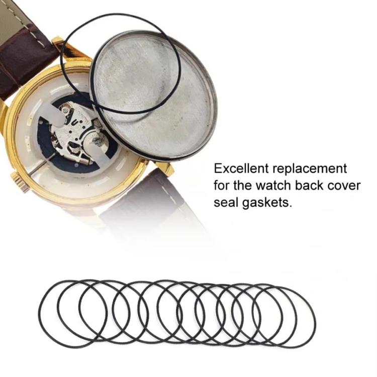 Kit di guarnizioni O-ring per fondello di orologi in 4 misure: 0,5 mm/0,6 mm/0,7 mm/0,8 mm, set di guarnizioni per riparazione orologi.