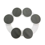 Tavolo da pranzo con vassoio girevole, piatto da portata portatile girevole per riunioni, 8 Plates, 6 Plates, 4 Plates, 2 Plates + 2 Boards