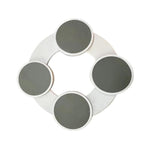 Tavolo da pranzo con vassoio girevole, piatto da portata portatile girevole per riunioni, 8 Plates, 6 Plates, 4 Plates, 2 Plates + 2 Boards