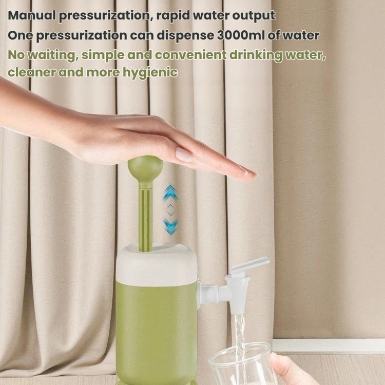 Distributore automatico di acqua minerale a pressione portatile a forma di barile