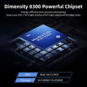 ANBERNIC RG477V Console portatile verticale da 4,7 pollici a 120Hz con chipset Dimensity 8300, Android 14, illuminazione RGB e giroscopio., RAM 8G+128GB, RAM 8G+128GB+128G SD Card, RAM 12G+256GB, RAM 12G+256GB+128G SD Card