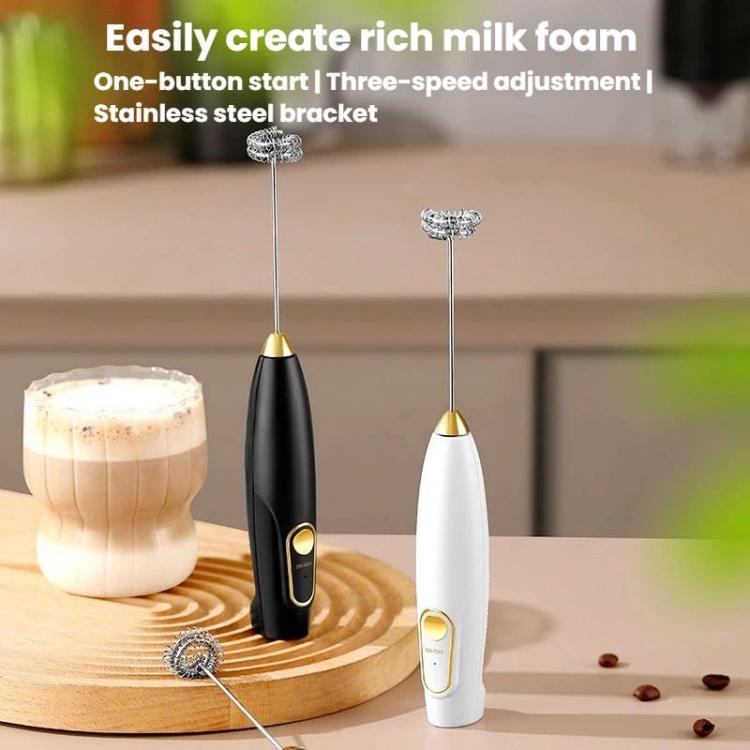 Montalatte elettrico e frullatore per caffè, mini frusta per uova portatile senza fili per uso domestico