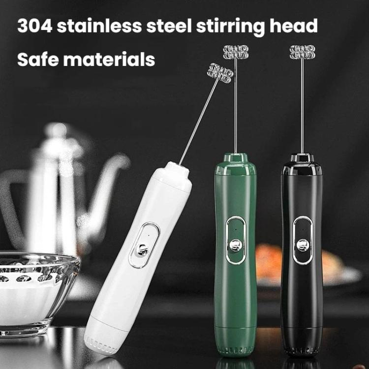 KJBQ-4 Montalatte elettrico portatile senza fili, frusta per uova a batteria per uso domestico