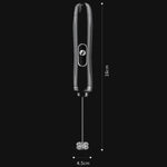 KJBQ-4 Montalatte elettrico portatile senza fili, frusta per uova a batteria per uso domestico