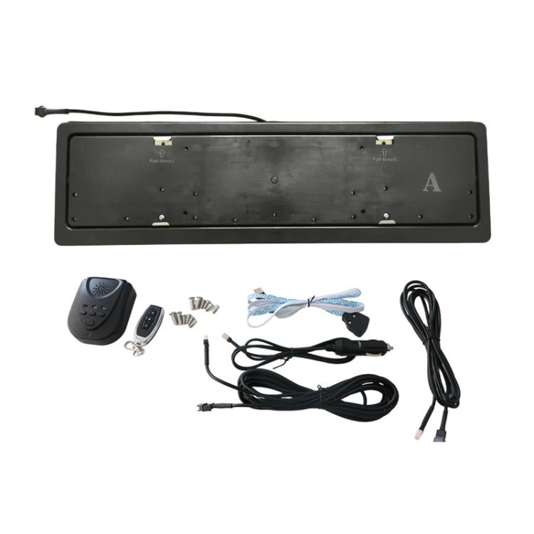 Telaio ribaltabile per targa veicolo elettrico 52x10 cm