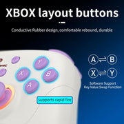 ANBERNIC RGP01 Controller di gioco multipiattaforma per PC/Switch/Steam con joystick e grilletti ad effetto Hall, connettività a 3 modalità, RGB, White, Black, Purple, With Receiver White, With Receiver Black, With Receiver Purple