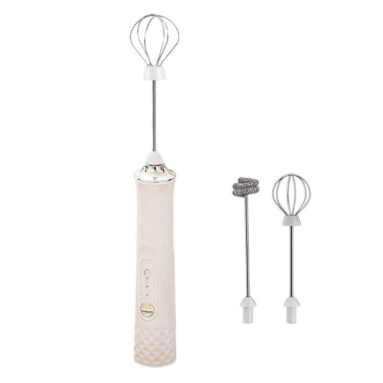Mini montalatte elettrico senza fili per uso domestico, frusta portatile per uova e panna, R-3 White, R-3 Black, R-4 White, R-4 Black