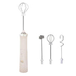 Mini montalatte elettrico senza fili per uso domestico, frusta portatile per uova e panna, R-3 White, R-3 Black, R-4 White, R-4 Black