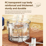 Tritatutto elettrico senza fili da 320 ml con 6 lame in acciaio inossidabile, mini robot da cucina ricaricabile
