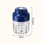 Tritatutto elettrico senza fili da 320 ml con 6 lame in acciaio inossidabile, mini robot da cucina ricaricabile