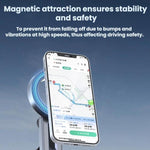 Supporto magnetico pieghevole per telefono da cruscotto auto