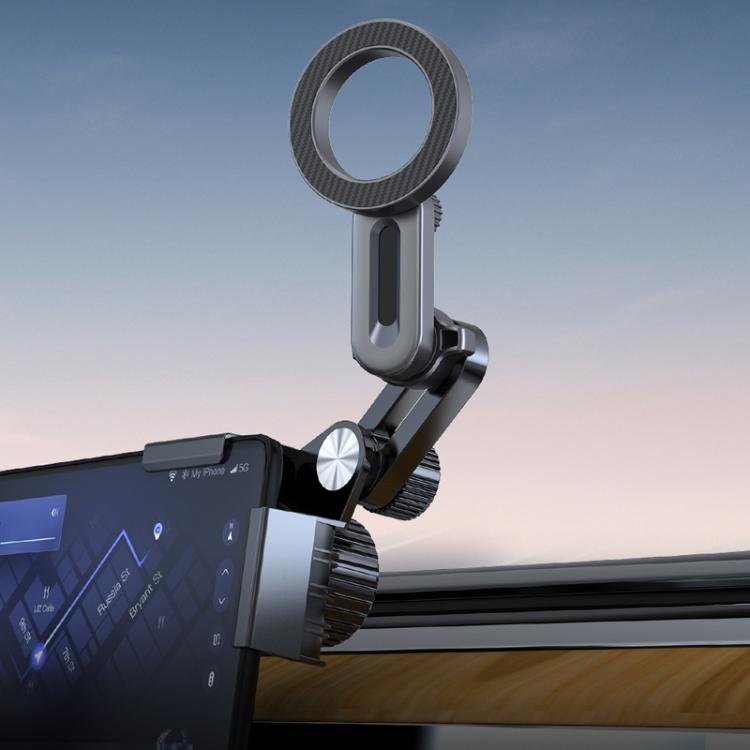 Supporto magnetico pieghevole per telefono da cruscotto auto