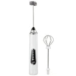 Montalatte elettrico e schiumatore per caffè per uso domestico, mini frusta per uova senza fili, Dual-Head White, Dual-Head Black, Dual-Head With Box White, Dual-Head With Box Black, Three-Head With Ear Hook Bracket White                               ...