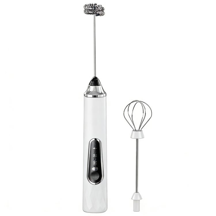 Montalatte elettrico e schiumatore per caffè per uso domestico, mini frusta per uova senza fili, Dual-Head White, Dual-Head Black, Dual-Head With Box White, Dual-Head With Box Black, Three-Head With Ear Hook Bracket White                               ...