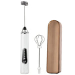 Montalatte elettrico e schiumatore per caffè per uso domestico, mini frusta per uova senza fili, Dual-Head White, Dual-Head Black, Dual-Head With Box White, Dual-Head With Box Black, Three-Head With Ear Hook Bracket White                               ...