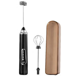 Montalatte elettrico e schiumatore per caffè per uso domestico, mini frusta per uova senza fili, Dual-Head White, Dual-Head Black, Dual-Head With Box White, Dual-Head With Box Black, Three-Head With Ear Hook Bracket White                               ...