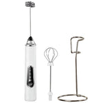 Montalatte elettrico e schiumatore per caffè per uso domestico, mini frusta per uova senza fili, Dual-Head White, Dual-Head Black, Dual-Head With Box White, Dual-Head With Box Black, Three-Head With Ear Hook Bracket White                               ...