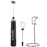 Montalatte elettrico e schiumatore per caffè per uso domestico, mini frusta per uova senza fili, Dual-Head White, Dual-Head Black, Dual-Head With Box White, Dual-Head With Box Black, Three-Head With Ear Hook Bracket White                               ...