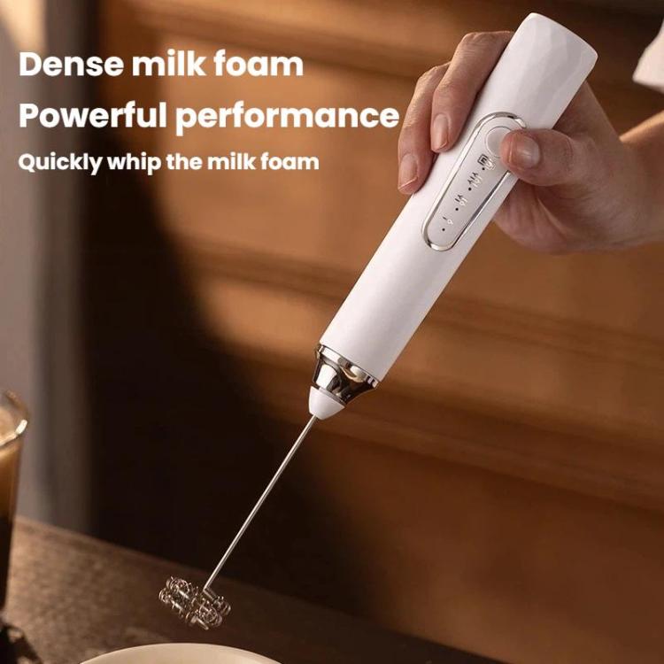 Montalatte elettrico e schiumatore per caffè per uso domestico, mini frusta per uova senza fili, Dual-Head White, Dual-Head Black, Dual-Head With Box White, Dual-Head With Box Black, Three-Head With Ear Hook Bracket White                               ...
