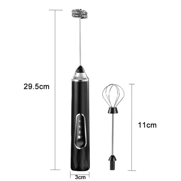 Montalatte elettrico e schiumatore per caffè per uso domestico, mini frusta per uova senza fili, Dual-Head White, Dual-Head Black, Dual-Head With Box White, Dual-Head With Box Black, Three-Head With Ear Hook Bracket White                               ...