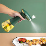 Flacone nebulizzatore elettrico da 350 ml per olio, ricaricabile tramite USB, con tecnologia di atomizzazione per cucinare in modo sano, per barbecue e insalate.