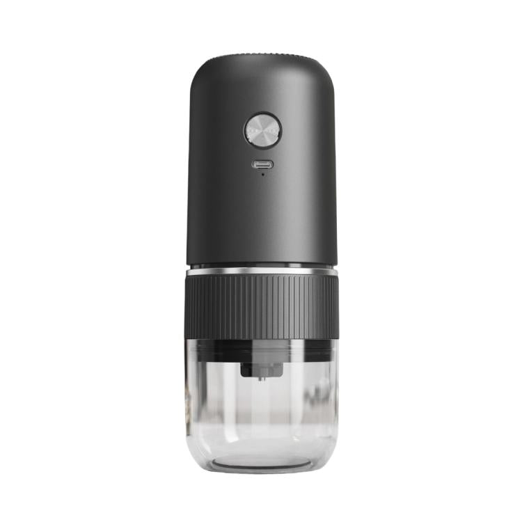 Macinacaffè elettrico portatile con macine in ceramica, macinatura regolabile, spegnimento automatico e ricarica tramite USB Type-C.