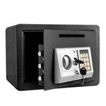 Cassaforte in acciaio di piccole dimensioni da parete con piastra antifurto e password., Black With Money Drop Slot, Gold With Money Drop Slot, Black No Money Drop Slot, Gold No Money Drop Slot