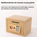 Cassaforte in acciaio di piccole dimensioni da parete con piastra antifurto e password., Black With Money Drop Slot, Gold With Money Drop Slot, Black No Money Drop Slot, Gold No Money Drop Slot
