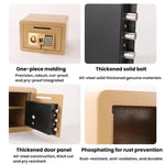 Cassaforte in acciaio di piccole dimensioni da parete con piastra antifurto e password., Black With Money Drop Slot, Gold With Money Drop Slot, Black No Money Drop Slot, Gold No Money Drop Slot