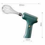 Frusta elettrica intelligente a 3 velocità regolabile, senza fili, per uova, frullatore portatile per panna montata, ideale per la casa.
