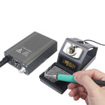 Stazione saldante digitale OSS TEAM T210 Pro da 75 W con preset intelligenti e display a LED per la riparazione di telefoni e PCB.