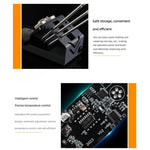 Stazione saldante digitale OSS TEAM T210 Pro da 75 W con preset intelligenti e display a LED per la riparazione di telefoni e PCB.