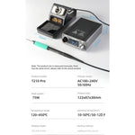Stazione saldante digitale OSS TEAM T210 Pro da 75 W con preset intelligenti e display a LED per la riparazione di telefoni e PCB.