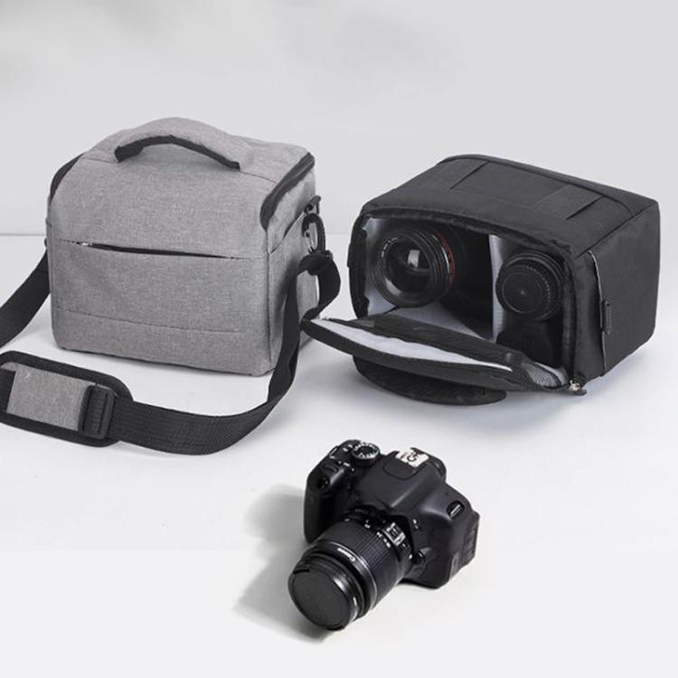 Borsa a tracolla per fotocamera DSLR, borsa per fotocamera mirrorless, Small Gray, Small Black, Large Gray, Large Black