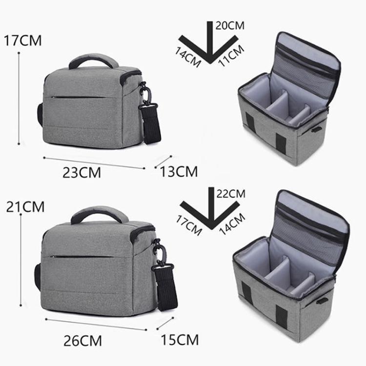 Borsa a tracolla per fotocamera DSLR, borsa per fotocamera mirrorless, Small Gray, Small Black, Large Gray, Large Black
