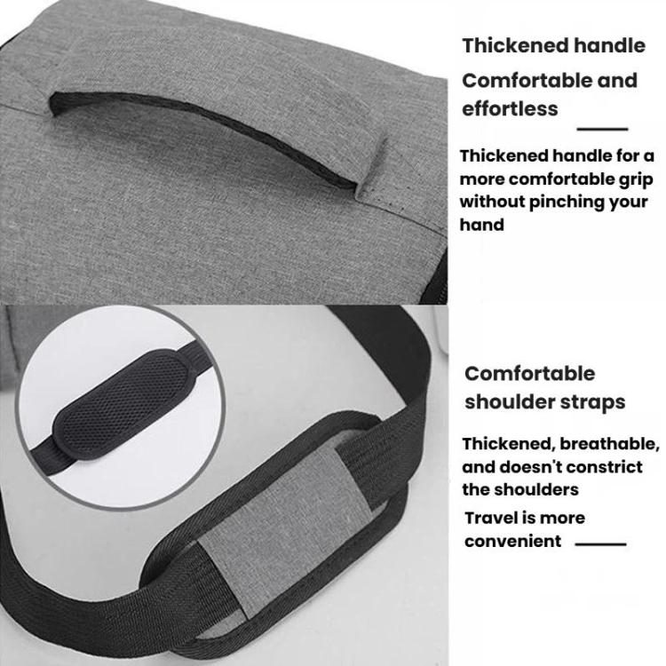 Borsa a tracolla per fotocamera DSLR, borsa per fotocamera mirrorless, Small Gray, Small Black, Large Gray, Large Black