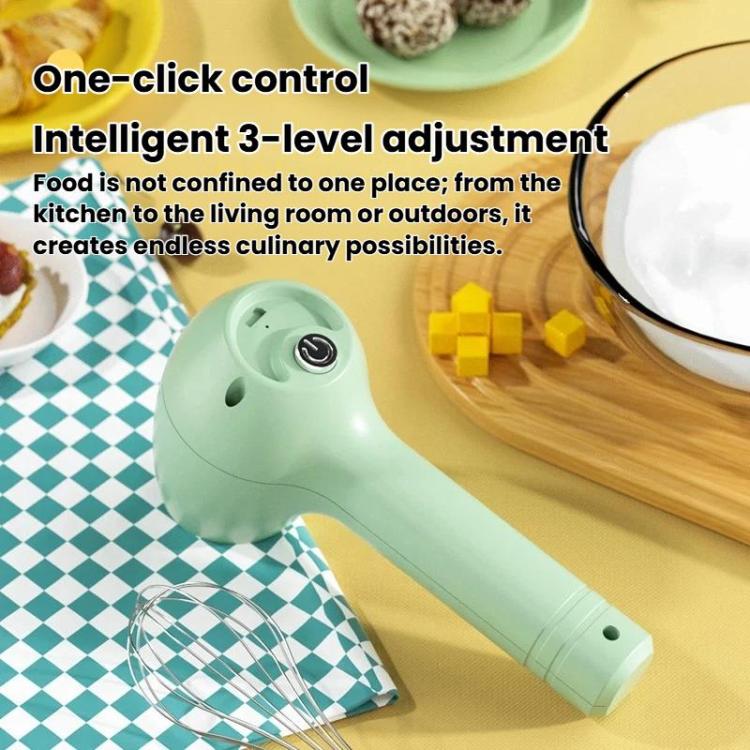 Frusta elettrica senza fili per uova con base, mini montalatte multifunzione portatile, Single White, Single Green, Dual-Head Green, Dual-Head White