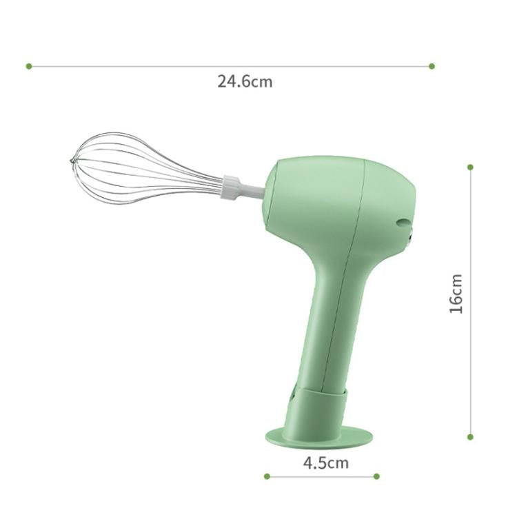 Frusta elettrica senza fili per uova con base, mini montalatte multifunzione portatile, Single White, Single Green, Dual-Head Green, Dual-Head White