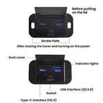 Caricabatterie USB auto doppia porta PD+QC 63W