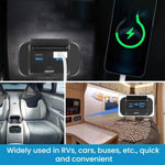 Caricabatterie USB auto doppia porta PD+QC 63W