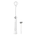 Mini montalatte elettrico portatile a 3 velocità, ricaricabile, frusta per uova, Dual-Head Black, Dual-Head White, Dual-Head With Bracket White, Dual-Head With Bracket Black